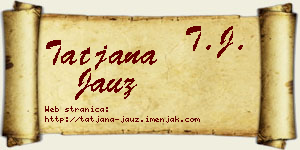 Tatjana Jauz vizit kartica